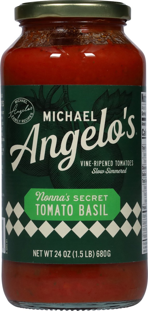 slide 10 of 14, Michael Angelo's Tomato Basil Tomato Basil 24 oz, 24 oz