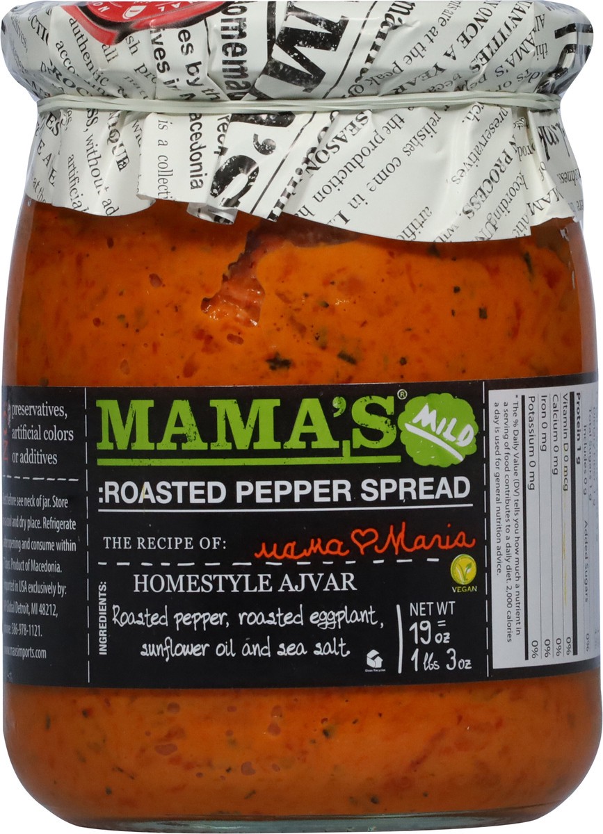 slide 9 of 13, Mama's Mild Homestyle Ajvar Roasted Pepper Spread 19 oz, 19 oz