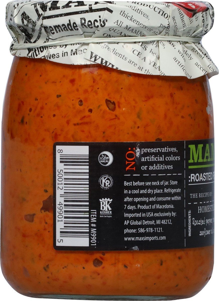 slide 6 of 13, Mama's Mild Homestyle Ajvar Roasted Pepper Spread 19 oz, 19 oz