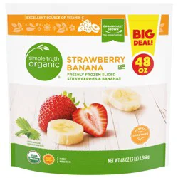Simple Truth Organic Freshly Frozen Sliced Strawberries & Bananas