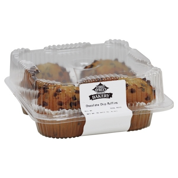 slide 1 of 1, Smart & Final Chocolate Chip Muffins, 16 oz