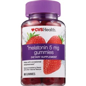 slide 1 of 1, CVS Health Great Tasting Melatonin Gummy Sleep Aid Strawberry, 60 ct