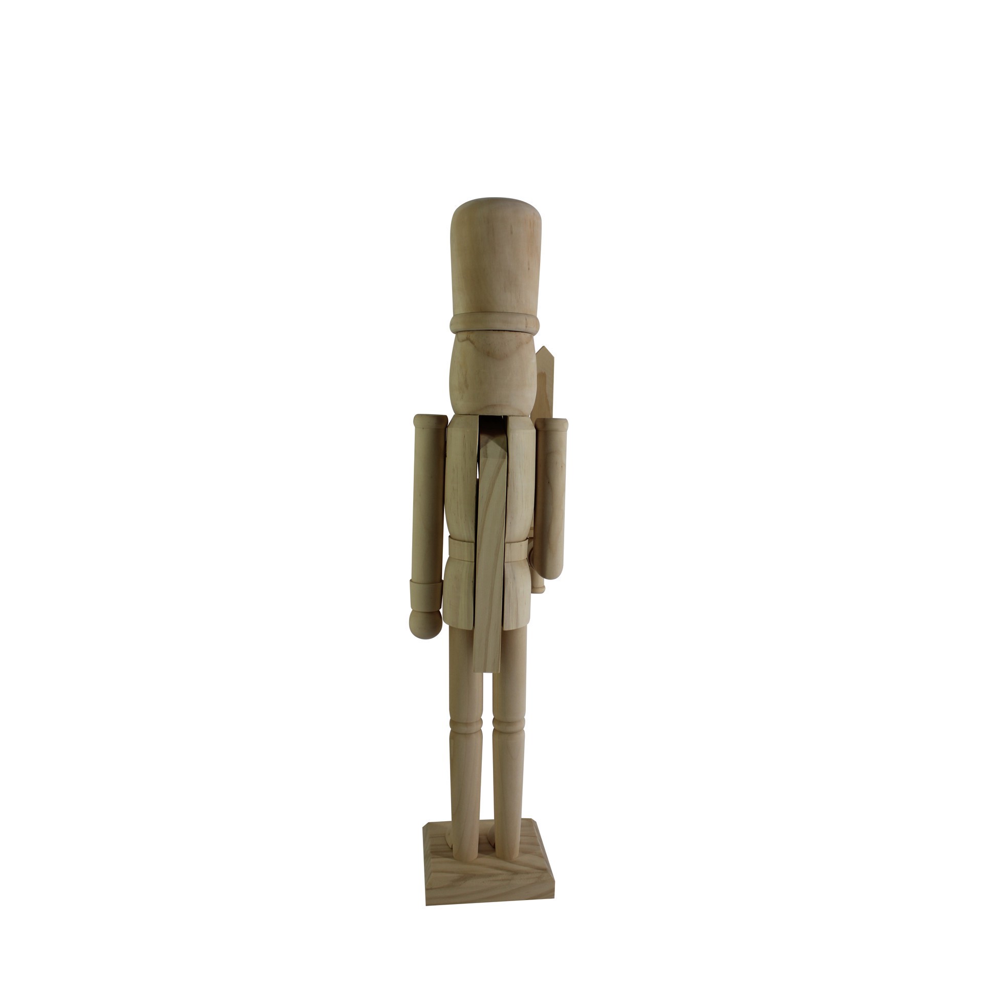 slide 3 of 5, 24" Soldier With Sword Diy Pinewood Nutcracker By Make Market, 24 in