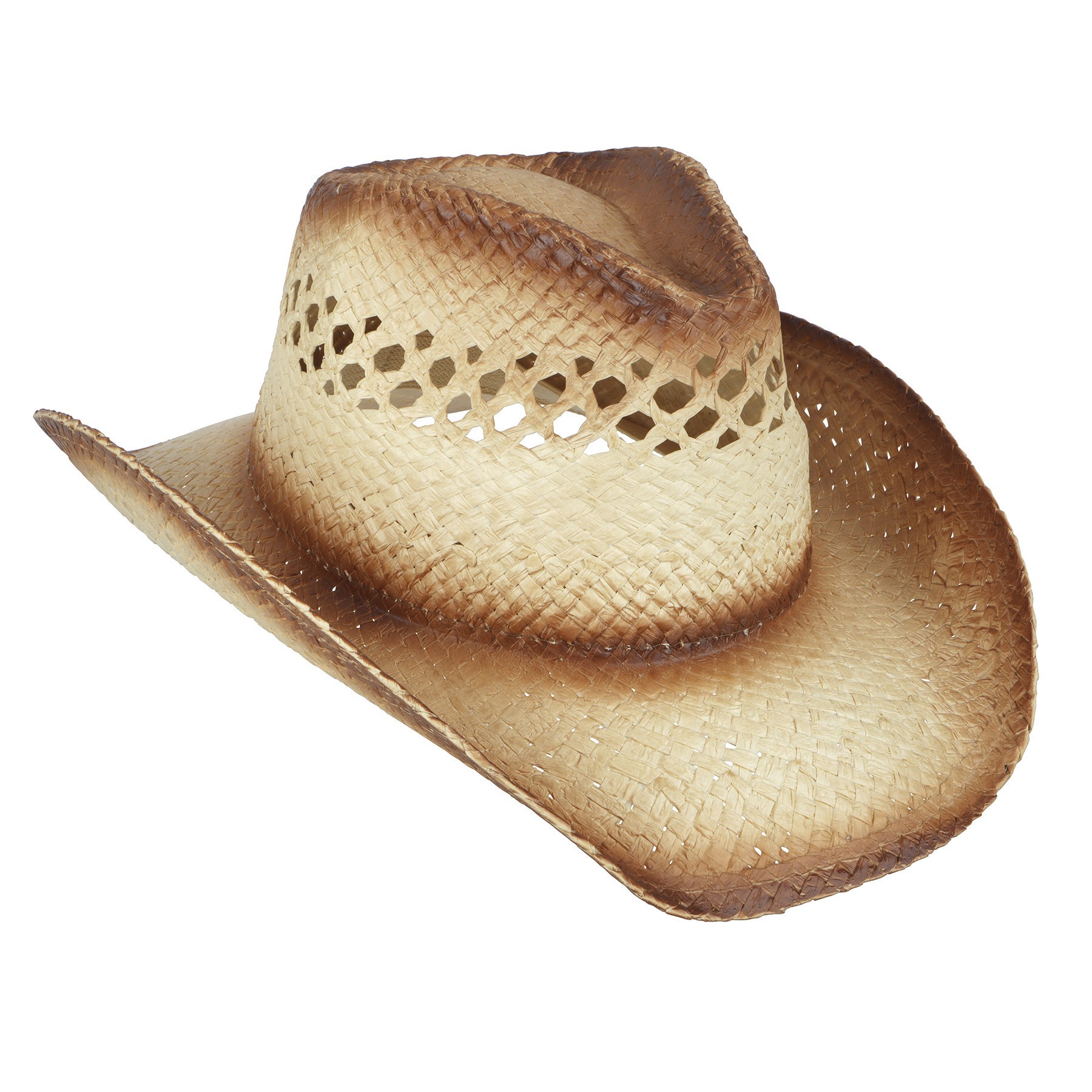 slide 2 of 2, Faded Woven Straw Cowboy Hat By Make Market, adult