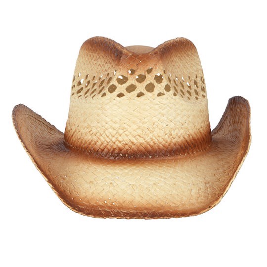 slide 1 of 2, Faded Woven Straw Cowboy Hat By Make Market, adult