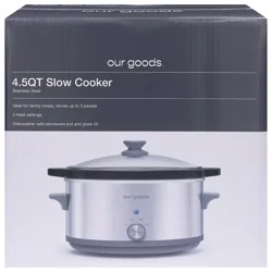 Our Goods 4.5 Qt Stainless Steel Slow Cooker 1 Each