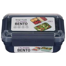 Snap Lock 4 Cup Divided Bento Container - 2 Pieces