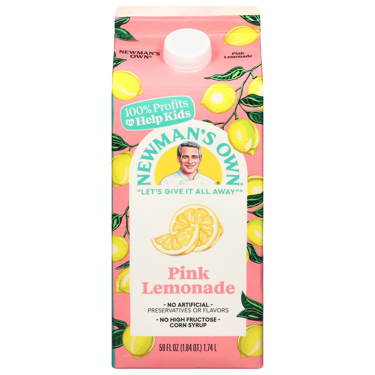 slide 1 of 9, Newman's Own Pink Lemonade 59 fl oz, 59 fl oz
