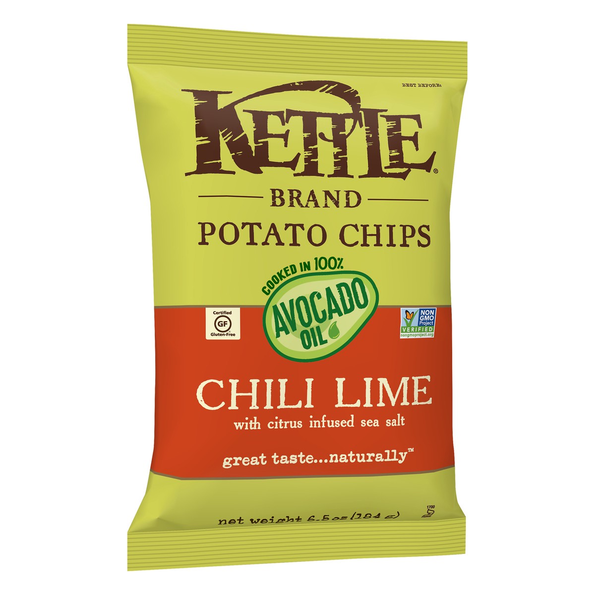 slide 2 of 5, Kettle Brand Chili Lime Potato Chips 6.5 oz, 6.5 oz