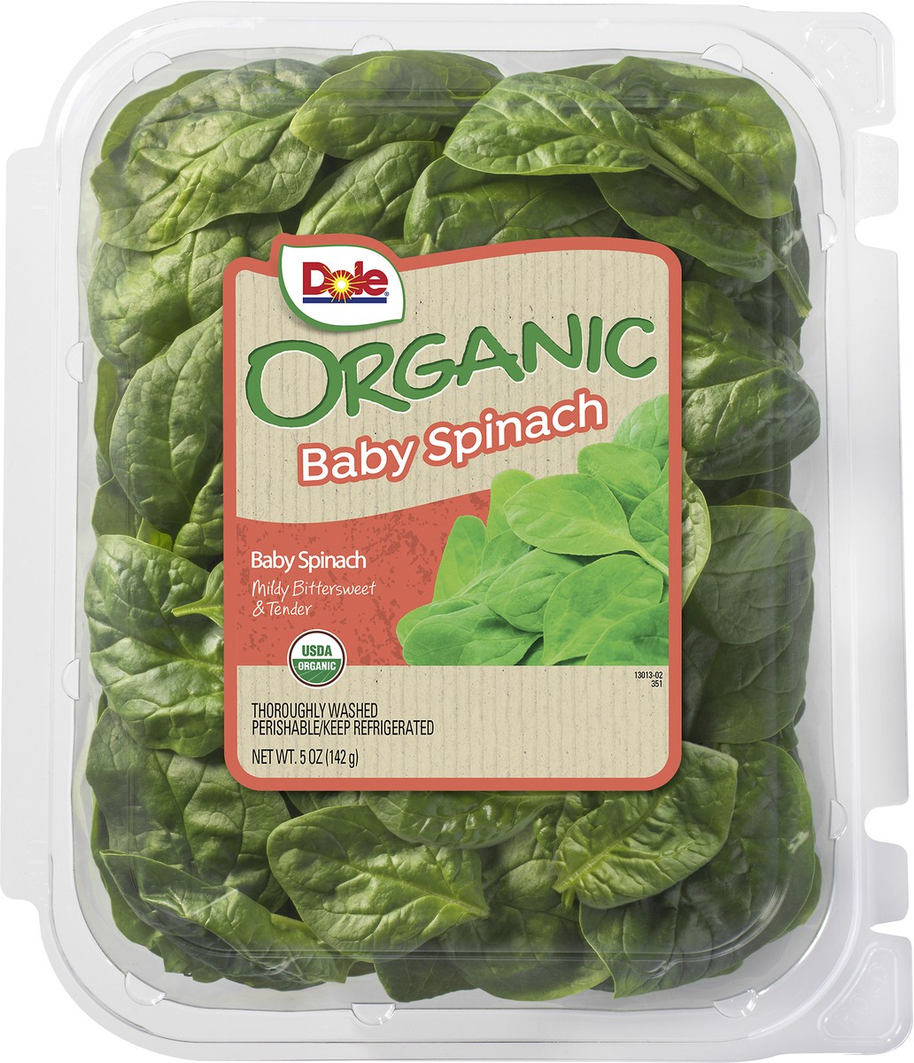 slide 5 of 6, Dole Organic Baby Spinach 5 oz, 5 oz