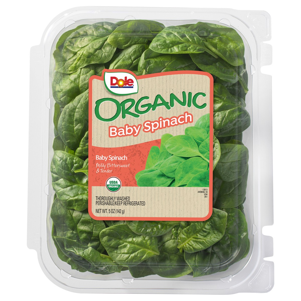 slide 1 of 6, Dole Organic Baby Spinach 5 oz, 5 oz