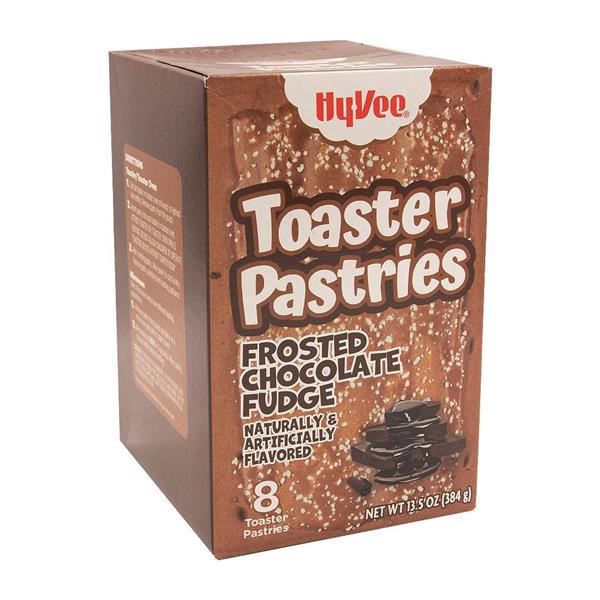 slide 1 of 1, Hy-Vee Toaster Pastries Chocolate Fudge, 13.5 oz