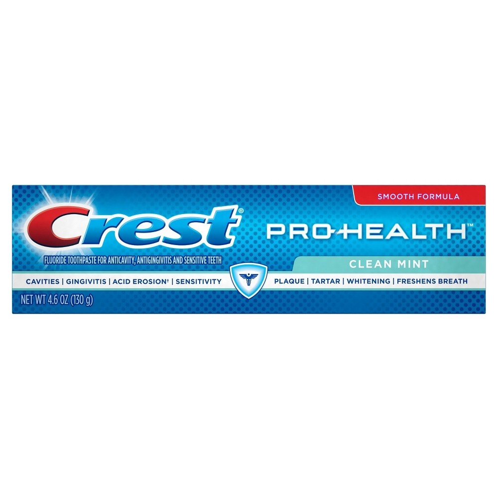 slide 4 of 9, Crest Pro-Health Toothpaste Fluoride Anticavity Smooth Formula Clean Mint, 4.6 oz