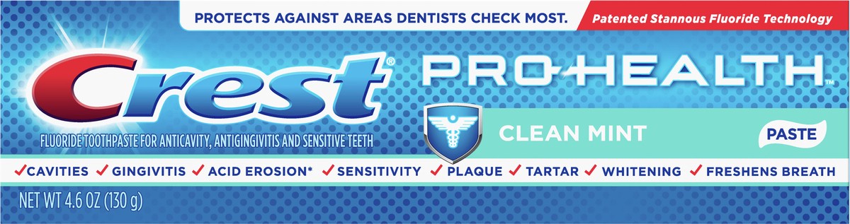 slide 5 of 5, Crest Pro Health Clean Mint Toothpaste, 4.6 oz