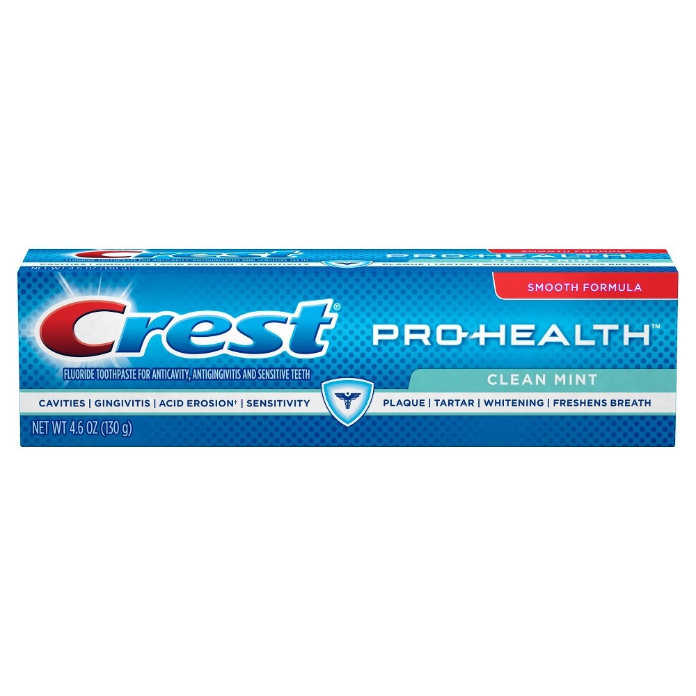 slide 8 of 9, Crest Pro-Health Toothpaste Fluoride Anticavity Smooth Formula Clean Mint, 4.6 oz