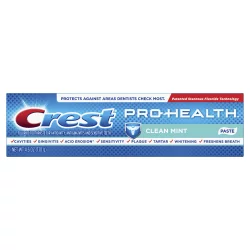 Crest Pro-Health Toothpaste Fluoride Anticavity Smooth Formula Clean Mint