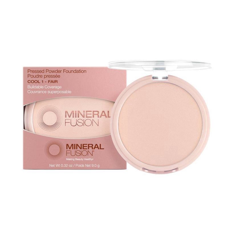 slide 1 of 3, Mineral Fusion Age-Defying Pressed Powder Foundation - Cool 1 - Fair - 0.32oz, 1 ct