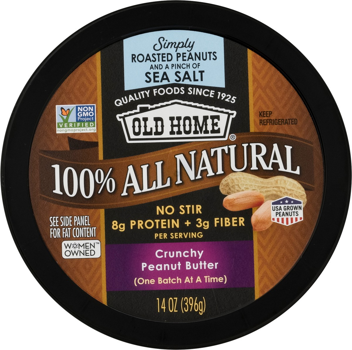 slide 8 of 9, Old Home Crunchy Peanut Butter 14 oz, 14 oz