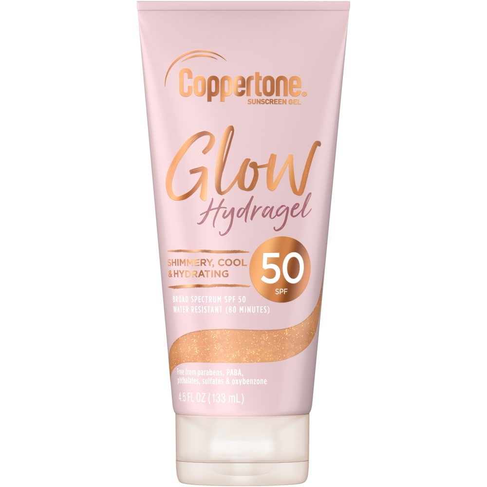 slide 1 of 1, Coppertone Glow SPF 50 Hydragel, 4.5 fl oz