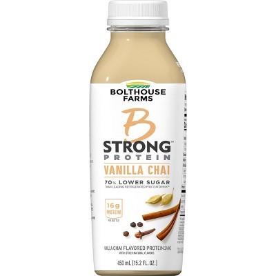 slide 1 of 7, Bolthouse Farms B Strong Protein Vanilla Chai Shake, 15.2 oz