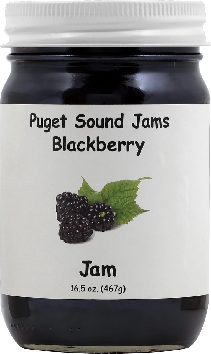 slide 4 of 7, Puget Sound Jams Puget Sound Blackberry Jam, 16.5 oz