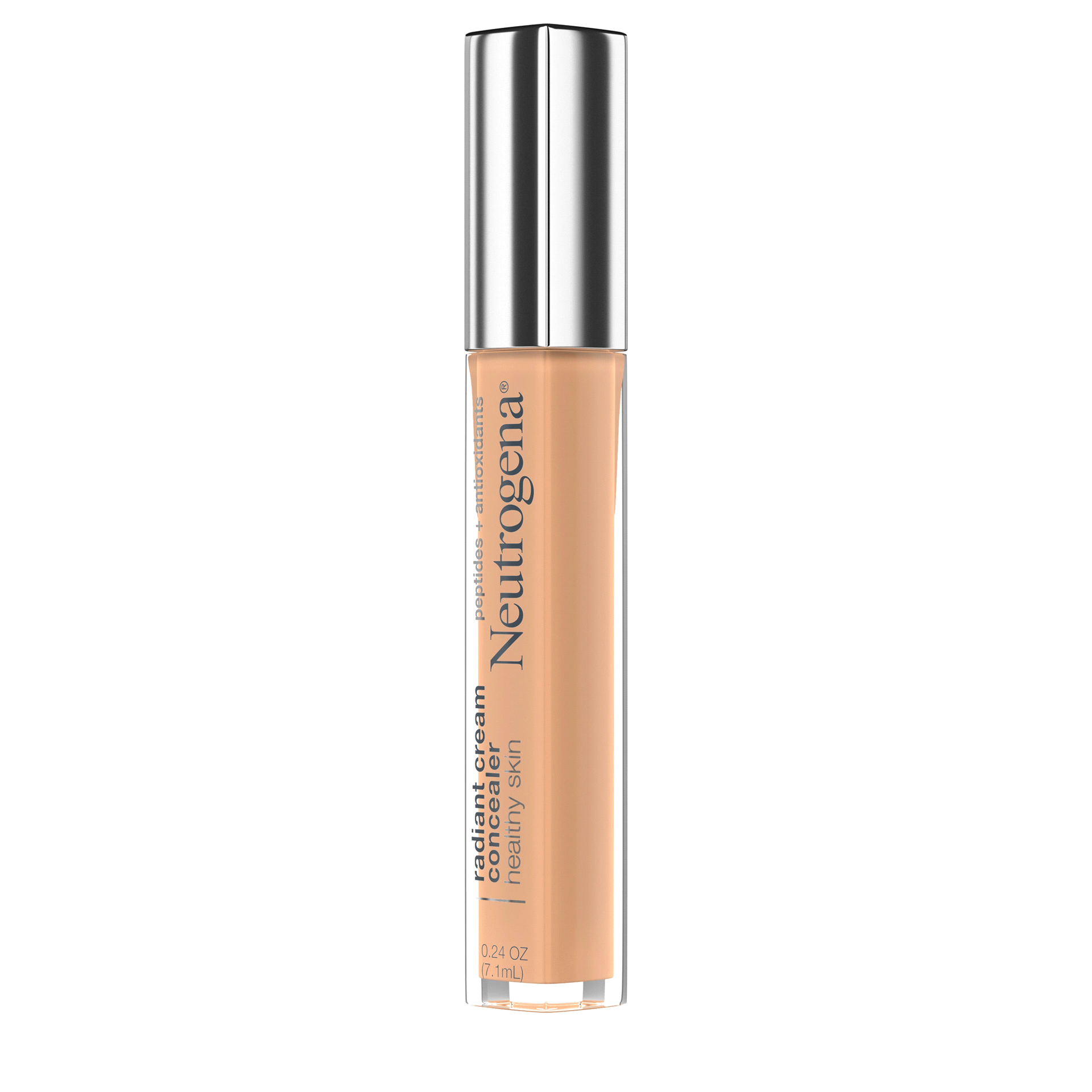 slide 2 of 17, Neutrogena Healthy Skin Radiant Cream Concealer with Peptides + Antioxidants - Almond Medium, 0.24 oz