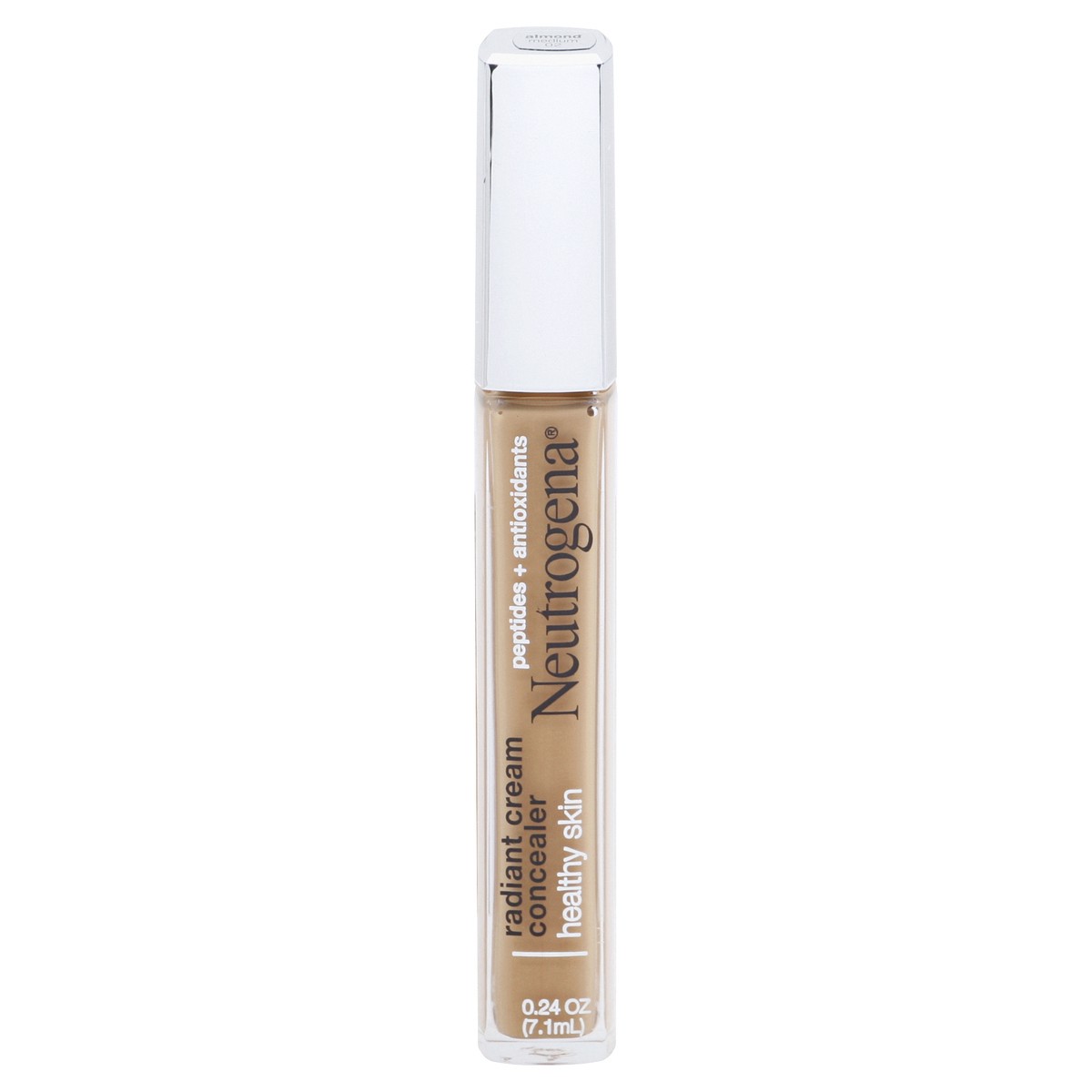 slide 1 of 17, Neutrogena Healthy Skin Radiant Cream Concealer with Peptides + Antioxidants - Almond Medium, 0.24 oz