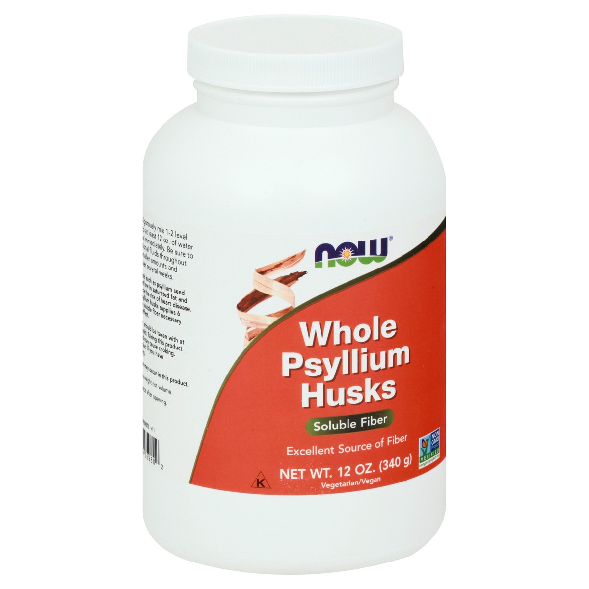 slide 8 of 9, Now Naturals Whole Psyllium Husks 12 oz, 12 oz