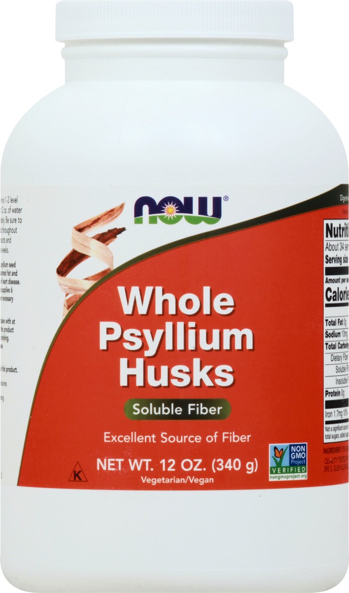 slide 6 of 9, Now Naturals Whole Psyllium Husks 12 oz, 12 oz