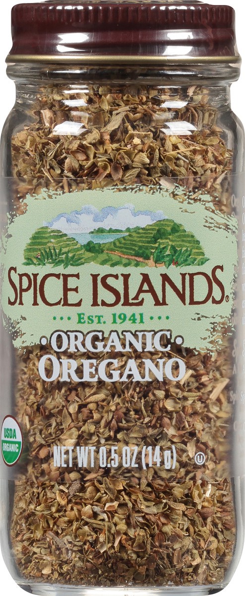 slide 4 of 7, Spice Islands Organic Oregano 0.5 oz. Jar, 0.5 oz