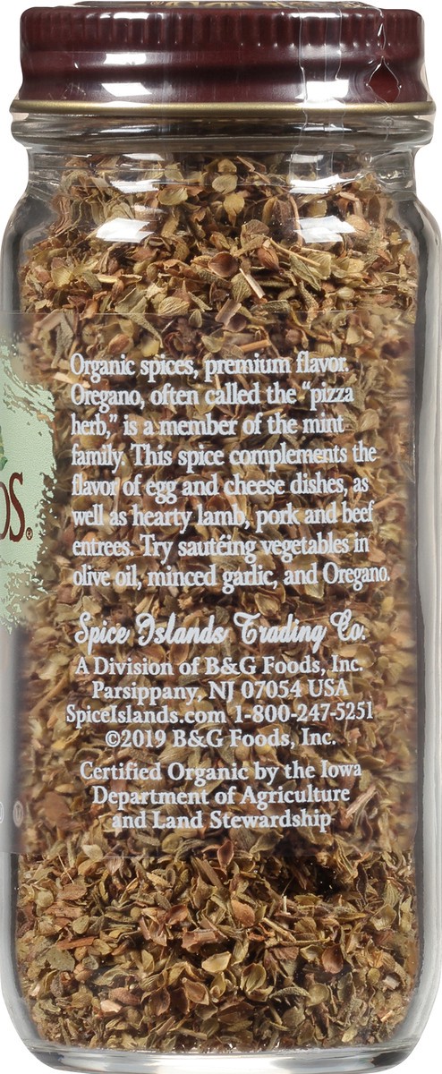 slide 6 of 7, Spice Islands Organic Oregano 0.5 oz. Jar, 0.5 oz