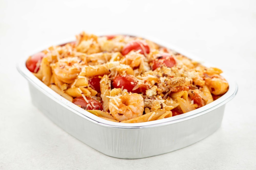 slide 1 of 2, Home Chef Oven-Ready Creamy Shrimp Diavalo Rigatoni Bake, 31 oz