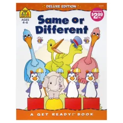 School Zone Workbook, Same or Different, Ages 4-6