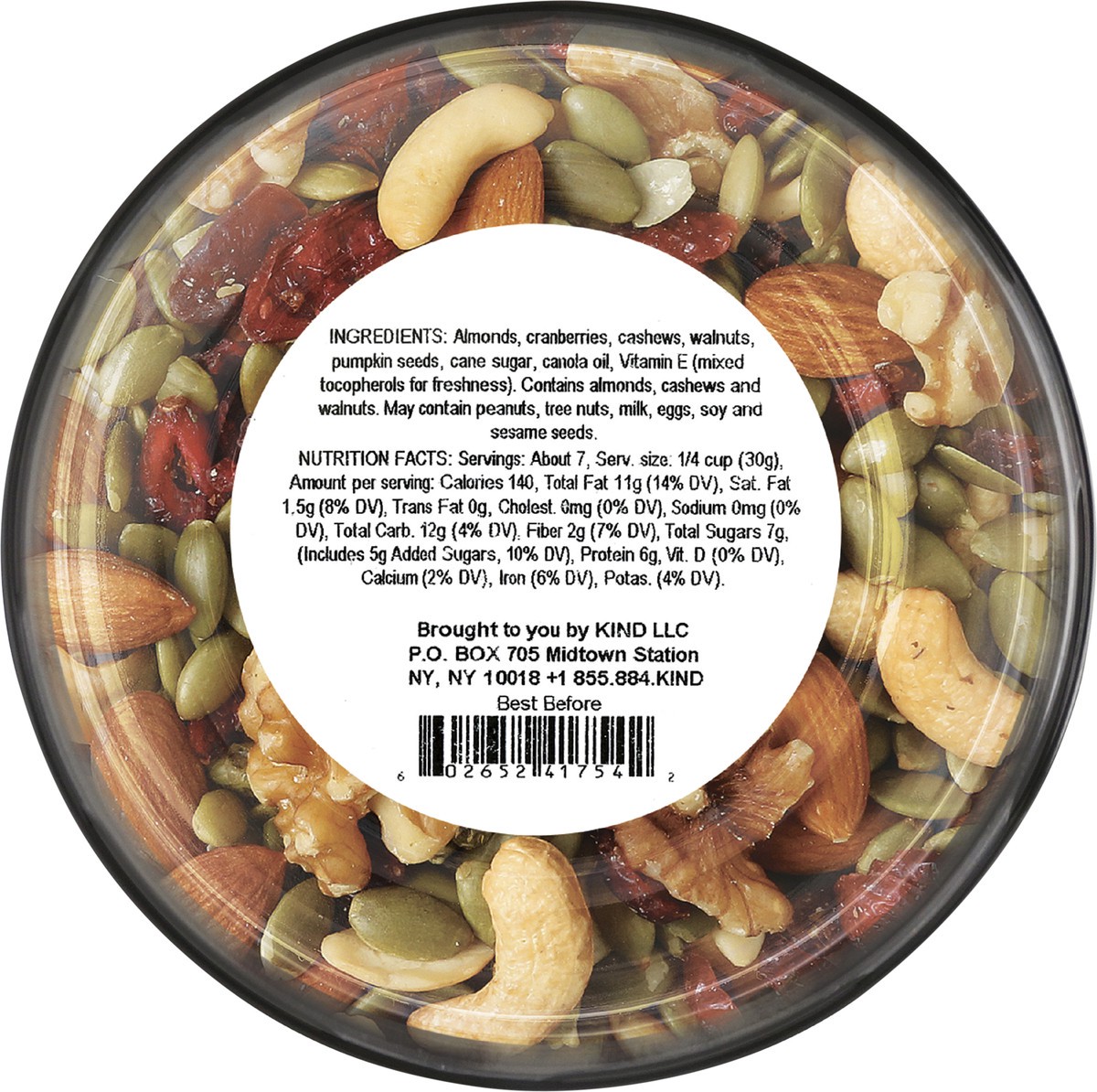slide 2 of 4, Kind Cashew Cranberry Walnut W/Almonds & Pumpkin Seeds, 7.5 oz
