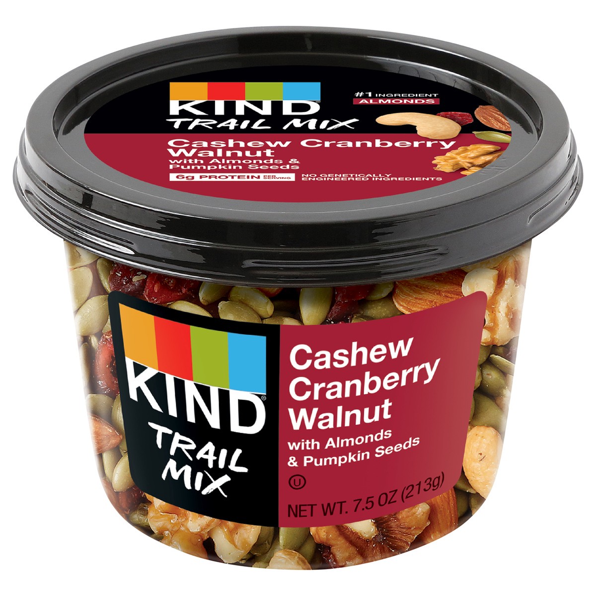 slide 1 of 4, Kind Cashew Cranberry Walnut W/Almonds & Pumpkin Seeds, 7.5 oz