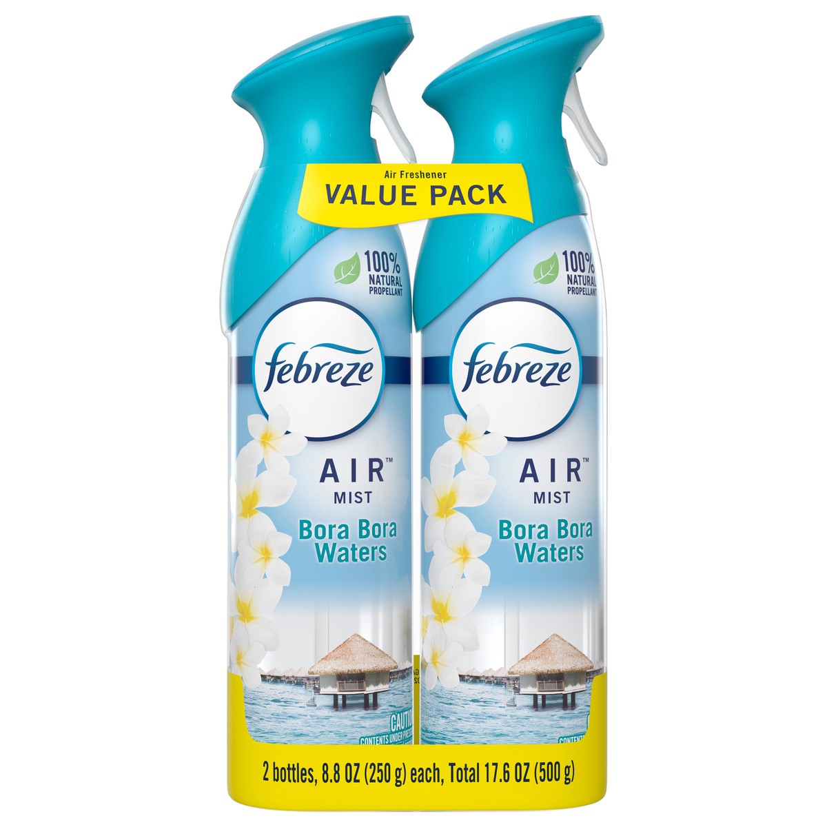 slide 1 of 12, Febreze Air Freshener Spray, Odor-Fighting Room Spray, Bora Bora Waters Scent, 8.8oz, 2 Count, 8.8 oz