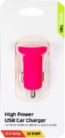 slide 1 of 1, Cellcandy High Power Usb Car Charger - Pink, 1 ct