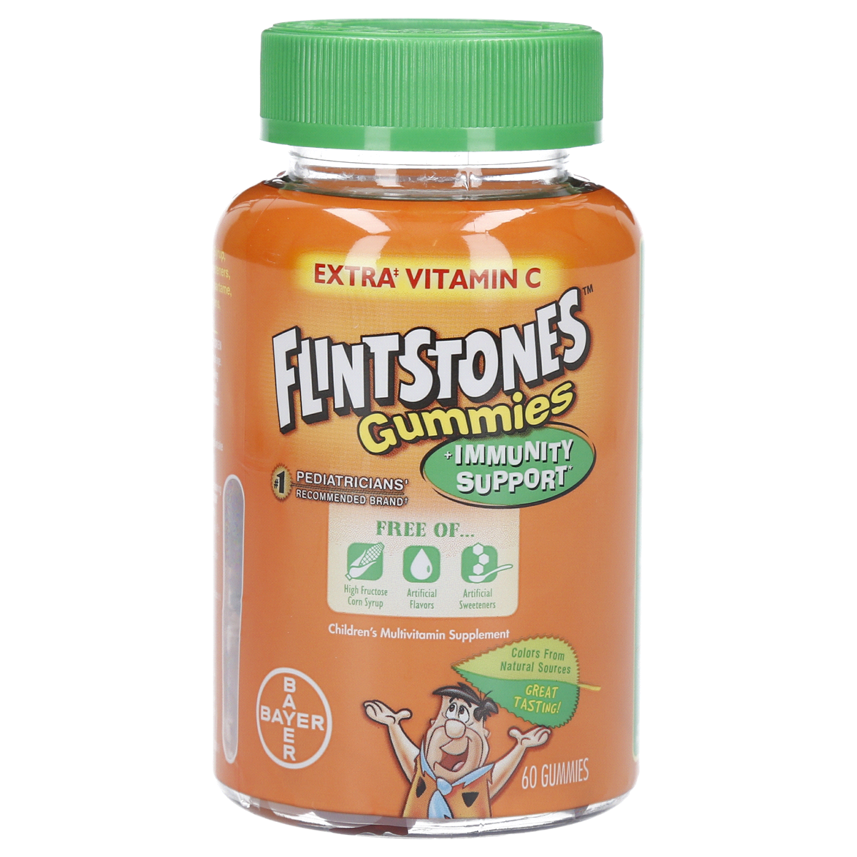 slide 1 of 1, Flintstones Gummies Immunity Support Children's Multivitamin Supplement, 60 ct