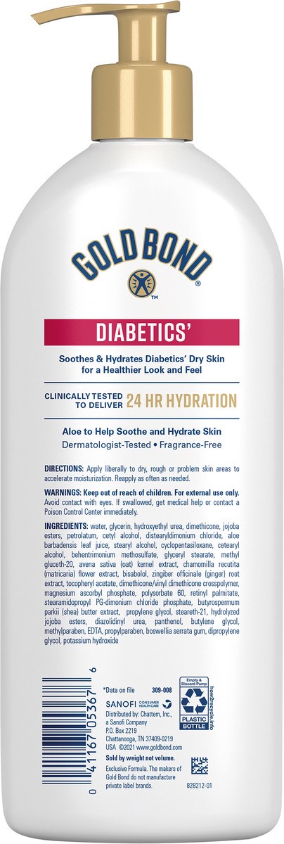 slide 5 of 5, Gold Bond Diabetics' Dry Skin Relief Lotion (18 Oz), 18 oz