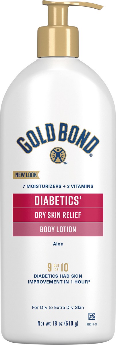 slide 4 of 5, Gold Bond Diabetics' Dry Skin Relief Lotion (18 Oz), 18 oz