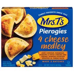 Mrs. T's 4 Cheese Medley Pierogies 12 ea