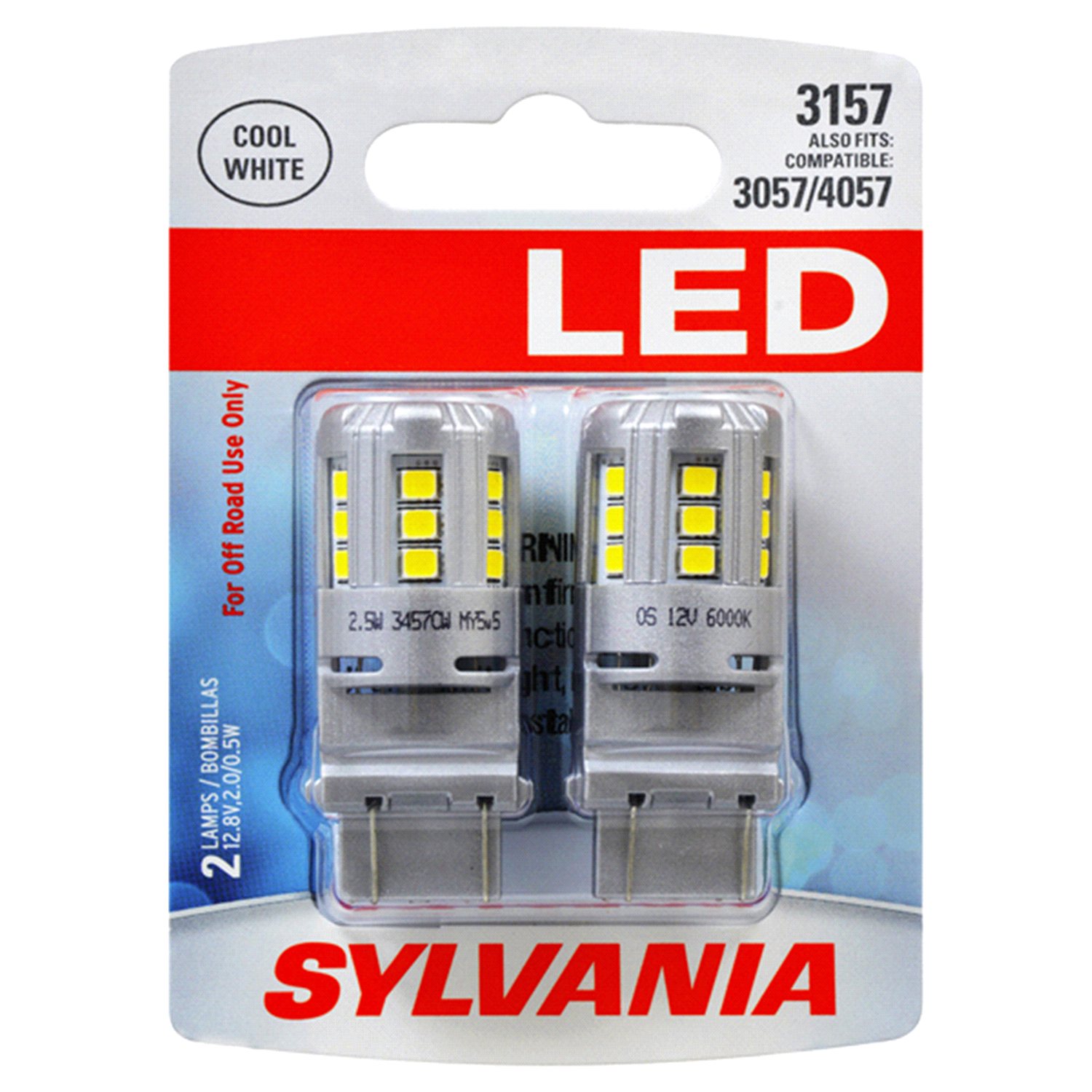 slide 1 of 4, Sylvania 3157 Syl Led, 2 ct