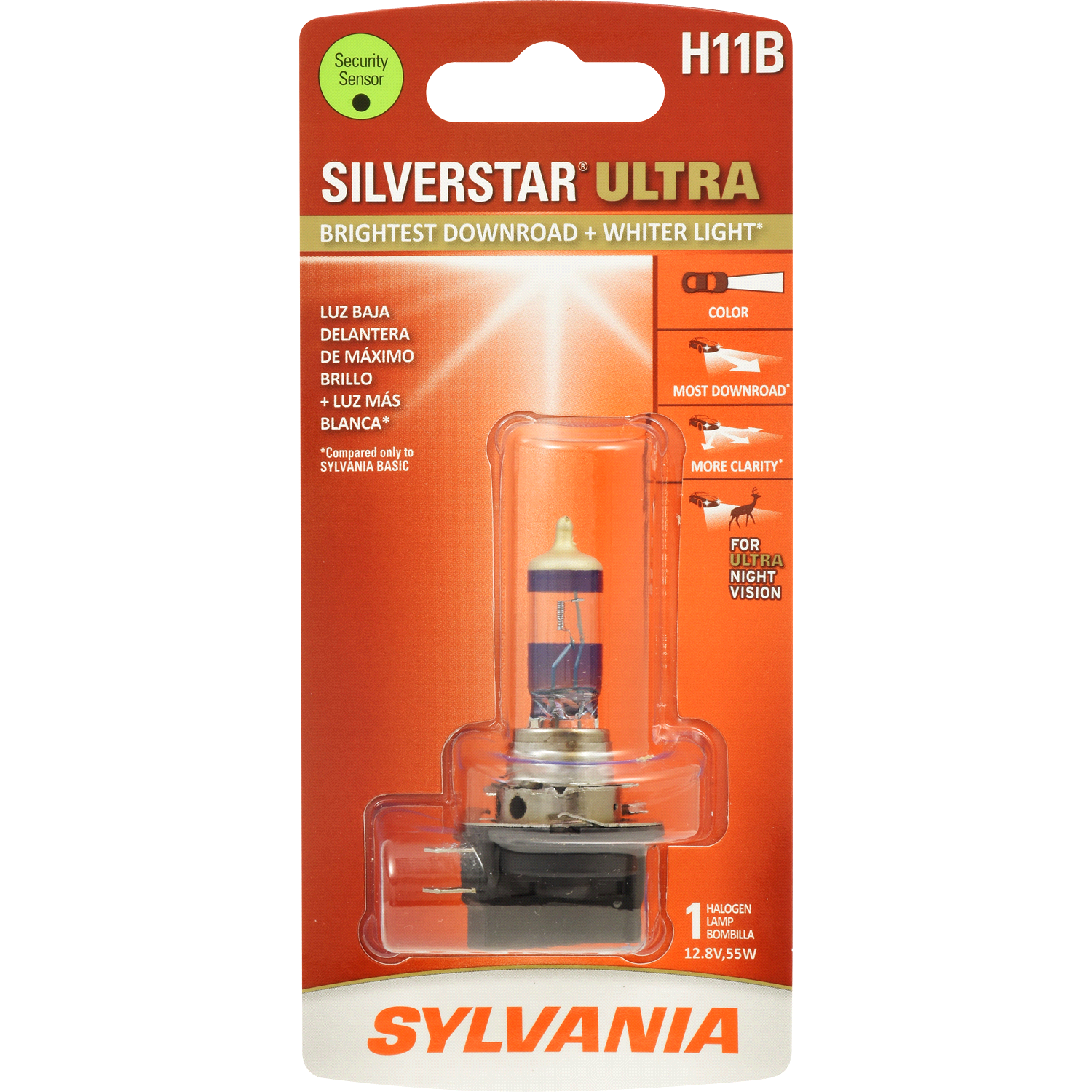 slide 1 of 4, Sylvania SilverStar Ultra Headlight H11B, 1 ct