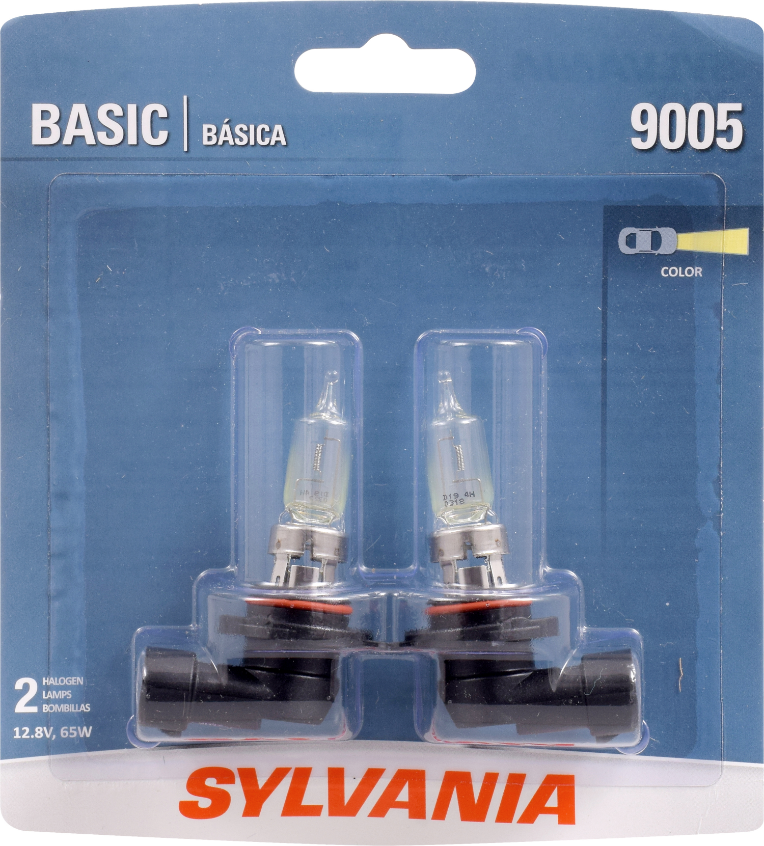slide 1 of 1, Sylvania Basic 9005.BP2 Twin Pack, 2 ct