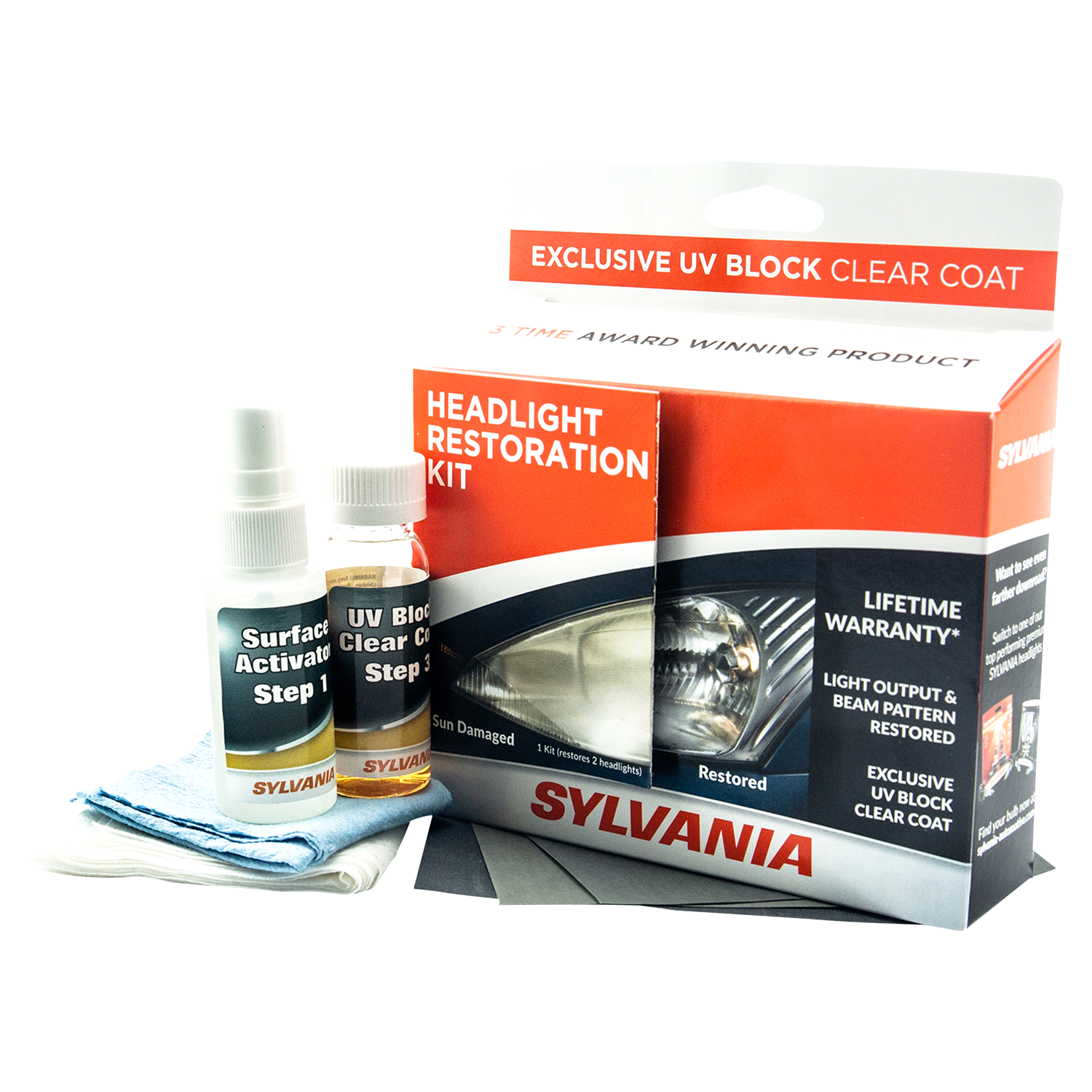 slide 2 of 4, Sylvania Headlight Restoration Kit, 1 ct