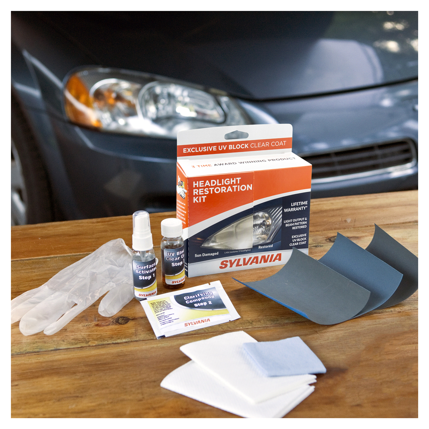 slide 3 of 4, Sylvania Headlight Restoration Kit, 1 ct