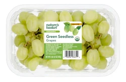 Nature's Basket Organic Green Seedless Grapes