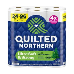 Quilted Northern Ultra Soft Strong Toilet Papers - 24 Mega Rolls: 255 Sheets Per Roll