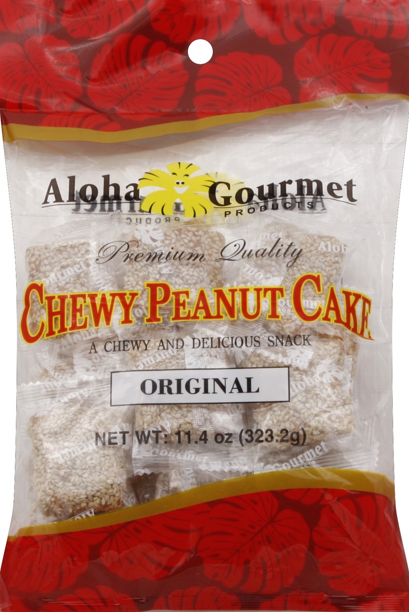 slide 3 of 3, Aloha Gourmet Chewy Peanut Cake 11.4 oz, 11.4 oz