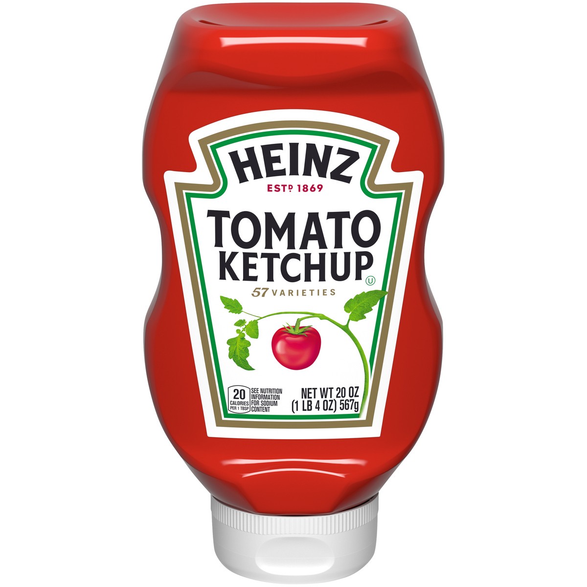 slide 8 of 15, Heinz Tomato Ketchup, 20 oz Bottle, 20 oz